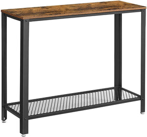 Hall Tables Vasagle Console Table Rustic Brown And Black Lnt80x