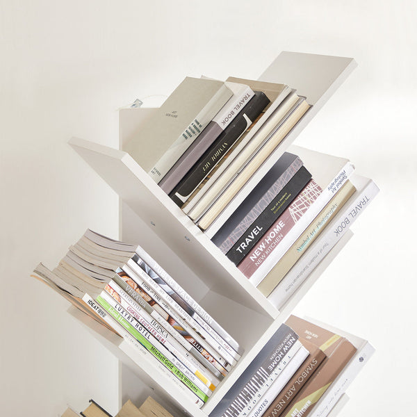 Vasagle Tree Bookshelf 8 Tier White Lbc11wtv1