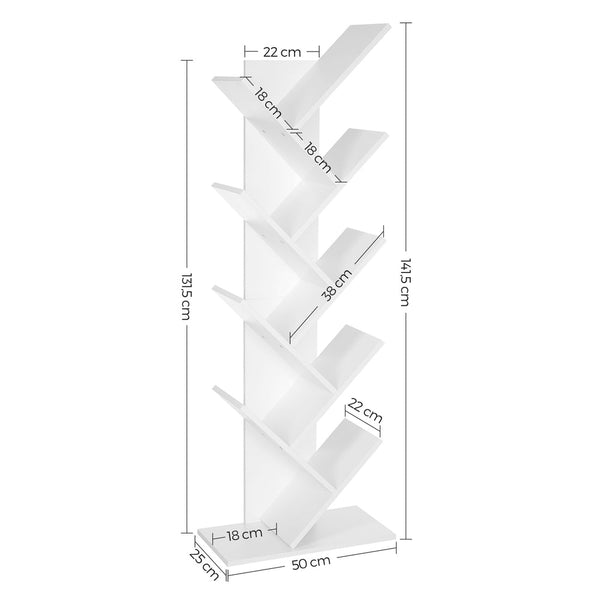 Insect Zappers Vasagle Tree Bookshelf 8 Tier White Lbc11wtv1