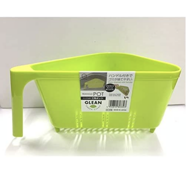 Colanders, Strainers & Sifters [10 Pack] Kokubo Japan Single Handle Triangle Drain Basket Green