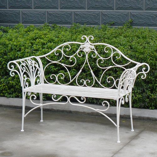 Patio Benches Katerina Bench Ant. White