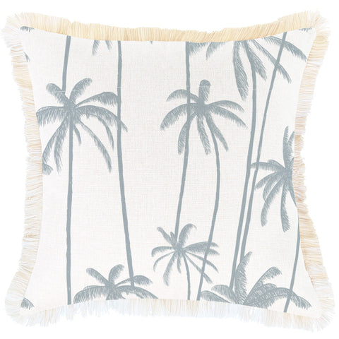 Cushion Covers Cushion Cover Coastal Fringe Tall Palms Smoke 45Cm X