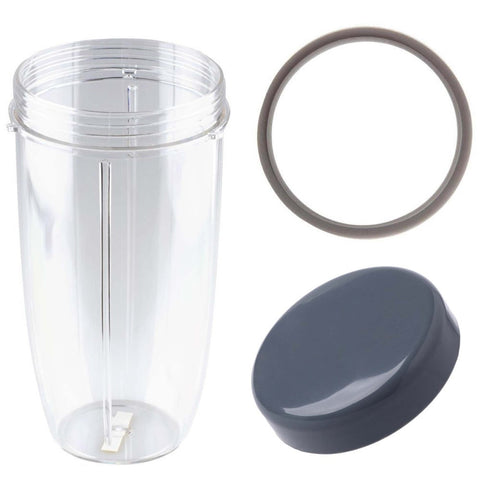 For Nutribullet Colossal Large Cup + Stay Fresh Lid Grey Seal - 900 600 Models