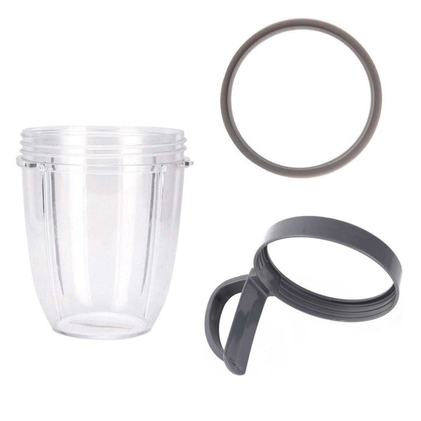 Countertop Blenders For Nutribullet Short Cup + Handheld Lip Ring Grey Seal All 900 And 600 Models