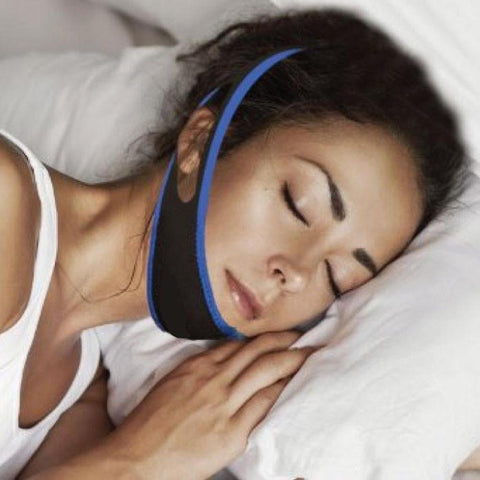 Anti Snoring Aid Adjustable Chin Strap - Jaw Brace Sleep Device