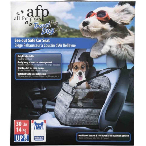 Pet Transport All For Paws Dog Portable Car Seat See Out Safe Air Cushion Travel Booster