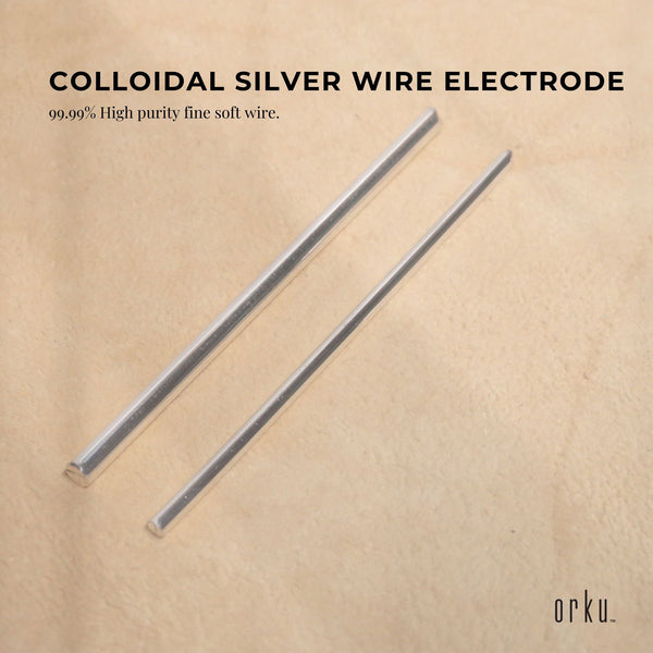 Other Natural Remedies 2X 7" Silver Rods 12 Gauge 99.99% High Purity Fine Soft Wire Colloidal Electrode