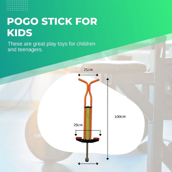 Other Outdoor Toys Social Hike Orange Pogo Stick Kids Childrens Jumping Jackhammer Exercise Hopper Toy