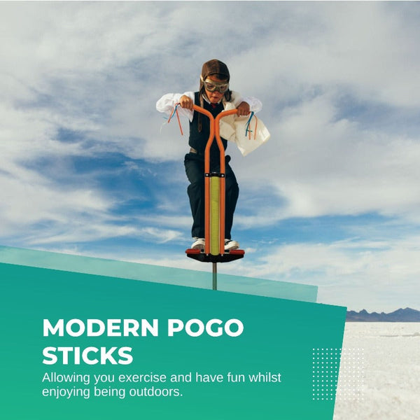 Other Outdoor Toys Social Hike Orange Pogo Stick Kids Childrens Jumping Jackhammer Exercise Hopper Toy