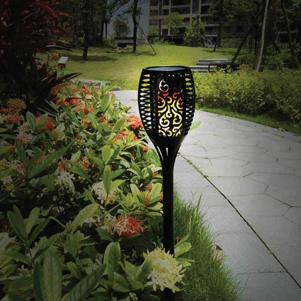 Garden & Patio Torches Tooleroo 51 Led Bulbs Torch Solar Garden Outdoor Flame Dancing Flickering Light Auto Lamp