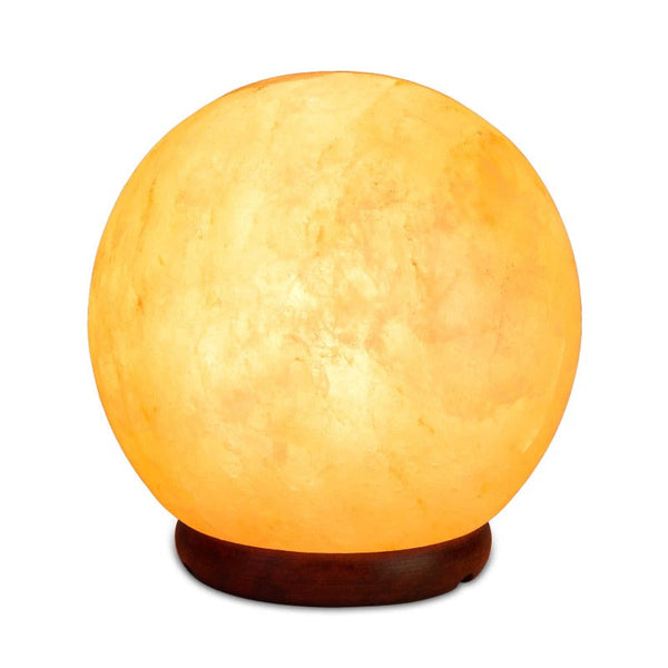 Lamps 12V 12W 6.5" Ball Himalayan Pink Salt Lamp Carved Rock Crystal Light Bulb On/Off