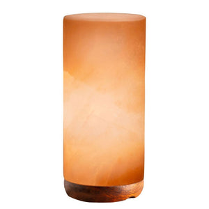 Lamps 12V 12W Cylinder Himalayan Pink Salt Lamp Carved Rock Crystal Light Bulb On/Off