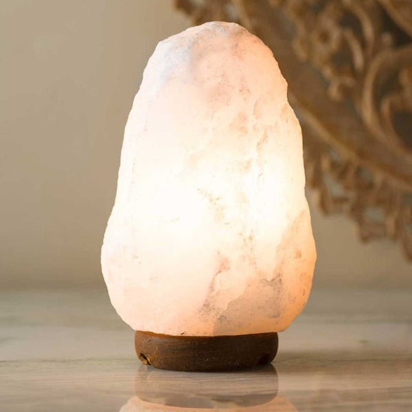 Lamps 12V 12W 1 2Kg Himalayan White Salt Lamp Crystal Rock Natural Shape Unique