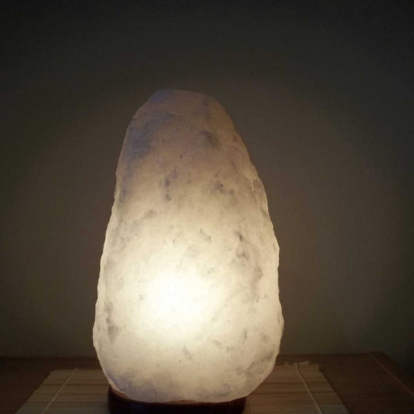 Lamps 12V 12W 1 2Kg Himalayan White Salt Lamp Crystal Rock Natural Shape Unique