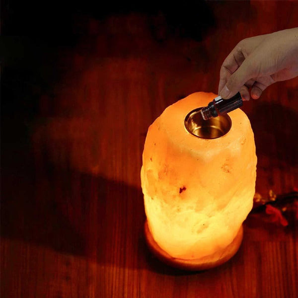 Lamps 12V 12W 3 5Kg Himalayan Pink Salt Diffuser Essential Oil Lamp Aromatherapy On/Off