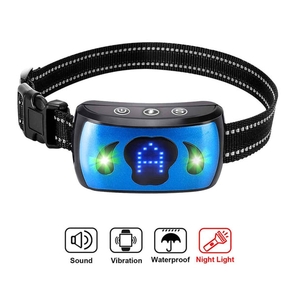 Dog Collars Dog Bark Collar Vibration Magnetic Charging Waterproof Smart Barking Detection