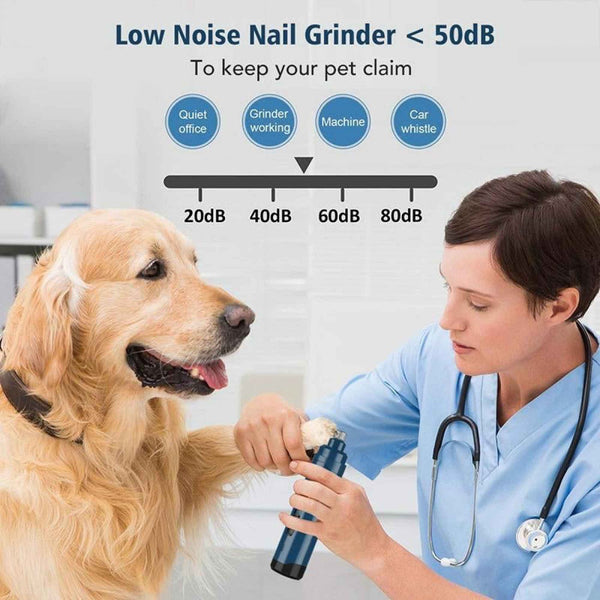 Dog Grooming Pet Nail Grinder Dog Cat Electric Trimmer 2 Speed Rechargeable Claw Filer N10