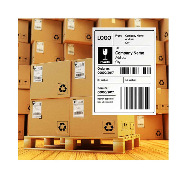 Address & Shipping Labels 1 Roll X 400 Label Stickers 102X150mm Direct Thermal White Shipping Labels