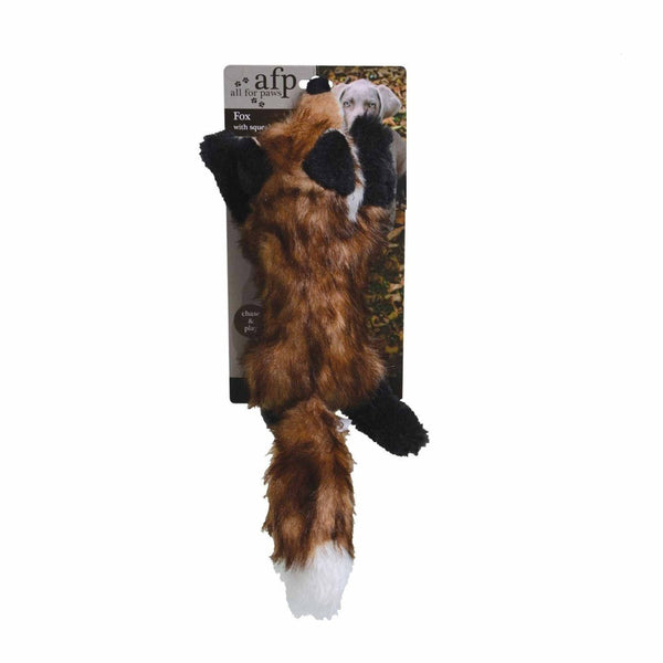 Dog Toys Dog Plush Toy Fox Squeaky Interactive Large Life Like Pet Puppy Play