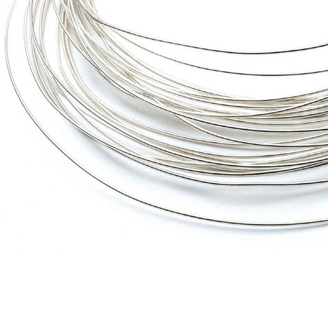 Jewellery Cord & Wire 20Cm Sterling Silver 0.6Mm Medium Round Wire 22 Gauge Fine Jewellery