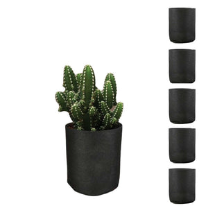 Baskets, Pots, Window Boxes 6 Pck 1 Gallon Fabric Flower Pots 3.8L Garden Planter Bags Black Felt Root Pouch