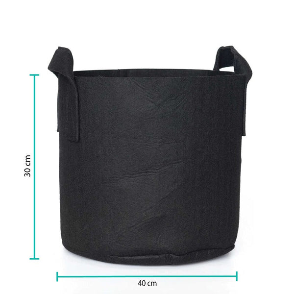 Baskets, Pots, Window Boxes 6 Pck 10 Gallon Fabric Flower Pots 38L Garden Planter Bags Black Felt Root Pouch