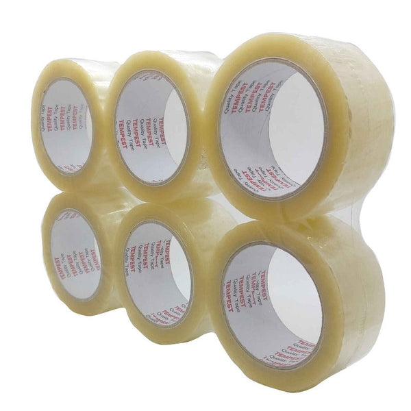 Carton Sealing Tapes 1X Clear Hotmelt Packaging Tape 48Mmx75m Heavy Duty Shipping Packing Adhesive