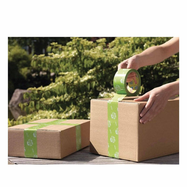 Carton Sealing Tapes 1X Eco Green Packing Tape 50Mmx66m 100% Recycled Adhesive Tesa 58156