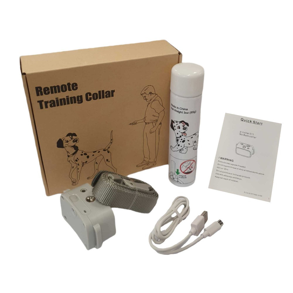 Dog Collars Dog Bark Collar Automatic Citronella Rechargeable Mist Spray Training