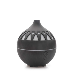 Diffusers Essential Oil Aroma Diffuser 180Ml Usb Led Dark Wood Mist Humidifier