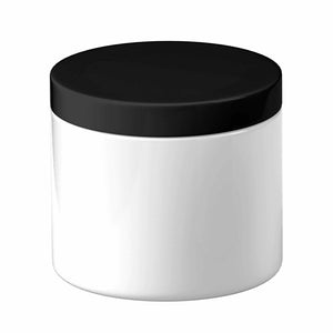 Canisters & Jars 5X 500G Plastic Cosmetic Jar + Lids Empty White Cream Container