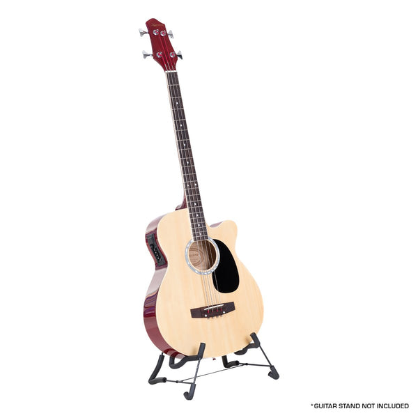 Karrera 43In Acoustic Bass Guitar With Electric Pickup - Natural