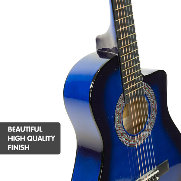 Acoustic Guitars Karrera Childrens Acoustic Guitar Kids Blue