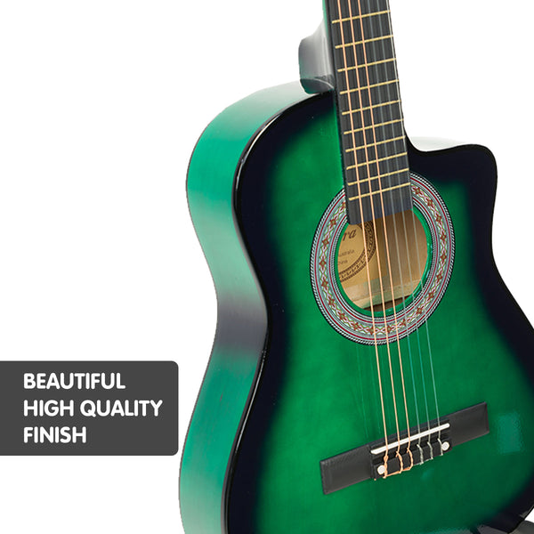 Acoustic Guitars Karrera Childrens Acoustic Guitar Kids Green