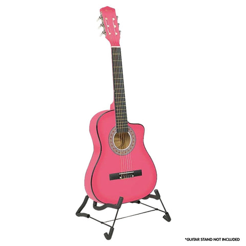 Acoustic Guitars Karrera Childrens Acoustic Guitar Kids Pink