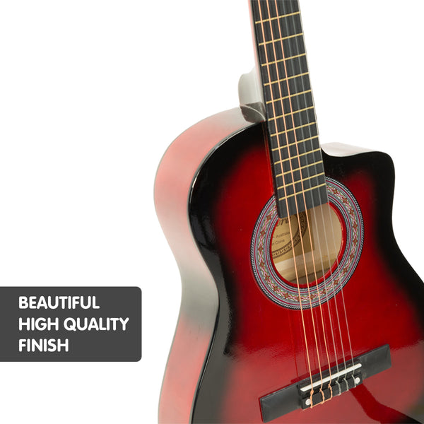 Acoustic Guitars Karrera Childrens Acoustic Guitar Kids Red