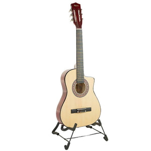 Acoustic Guitars Karrera 38In Cutaway Acoustic Guitar With Bag Natural