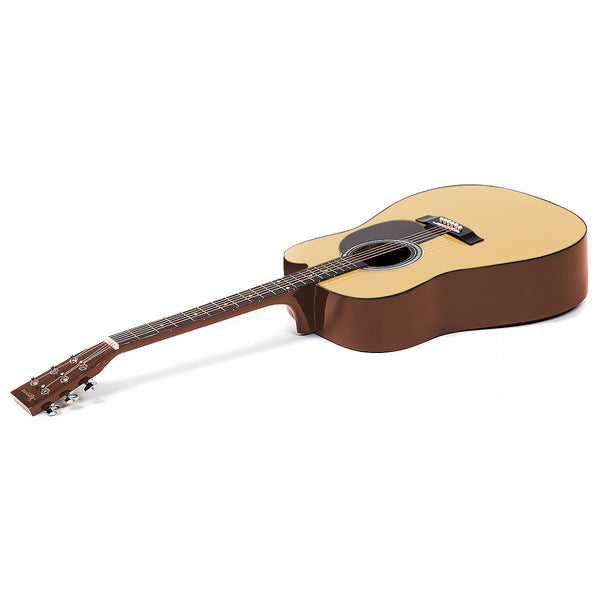 Karrera 38In Cutaway Acoustic Guitar With Bag - Natural