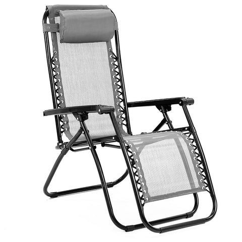 Wallaroo Gravity Reclining Deck Chair - Grey