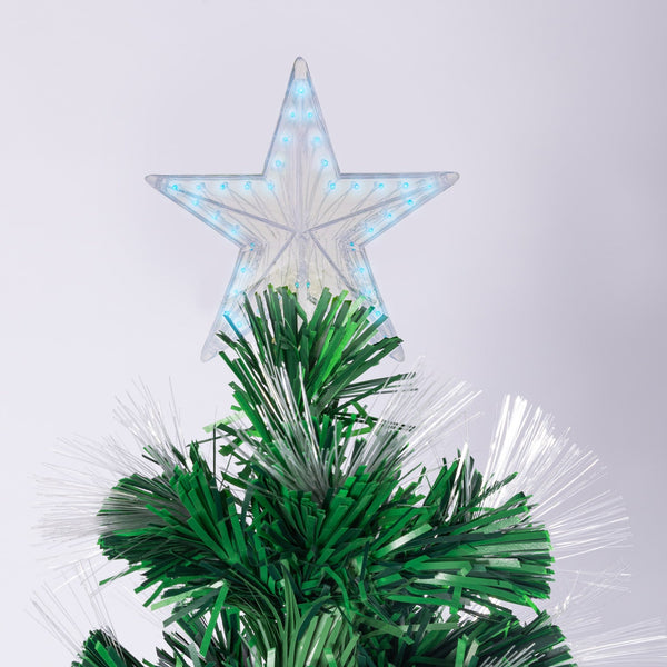 Seasonal Decorations Christabelle 1.8M Enchanted Pre Lit Fibre Optic Christmas Tree Stars Xmas Decor