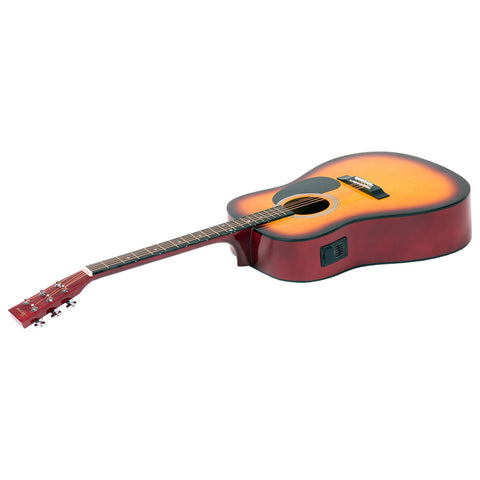 Electric Guitars Karrera Electronic Acoustic Guitar 41In Sunburst