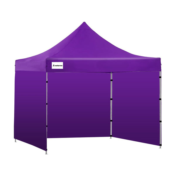 Marquees Wallaroo Gazebo Tent Marquee 3X3 Popup Outdoor Purple