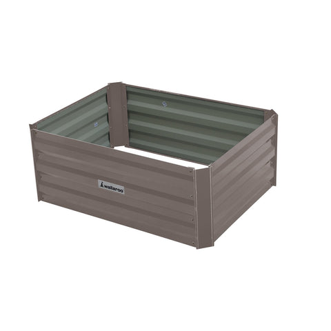 Raised Garden Beds Wallaroo Garden Bed 80 X 60 30Cm Galvanized Steel Grey