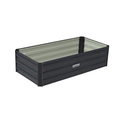 Raised Garden Beds Wallaroo Garden Bed 120 X 60 30Cm Galvanized Steel Black