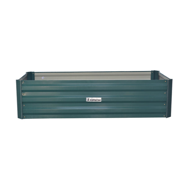 Raised Garden Beds Wallaroo Garden Bed 120 X 60 30Cm Galvanized Steel Green