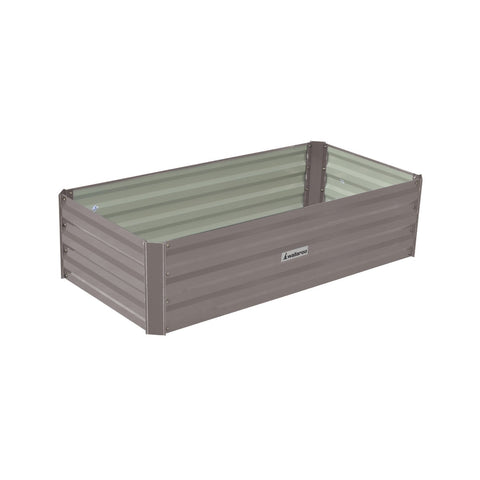 Raised Garden Beds Wallaroo Garden Bed 120 X 60 30Cm Galvanized Steel Grey