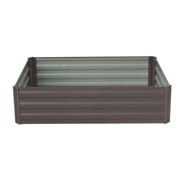 Raised Garden Beds Wallaroo Garden Bed 120 X 90 30Cm Galvanized Steel Grey