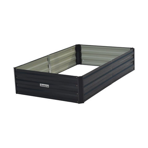 Raised Garden Beds Wallaroo 150 X 90 30Cm Galvanized Steel Garden Bed Black