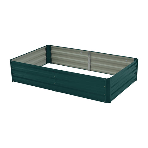 Raised Garden Beds Wallaroo Garden Bed 150 X 90 30Cm Galvanized Steel Green