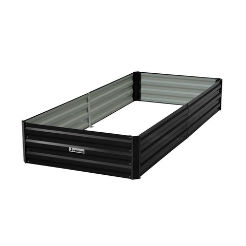 Raised Garden Beds Wallaroo Garden Bed 210 X 90 30Cm Galvanized Steel Black